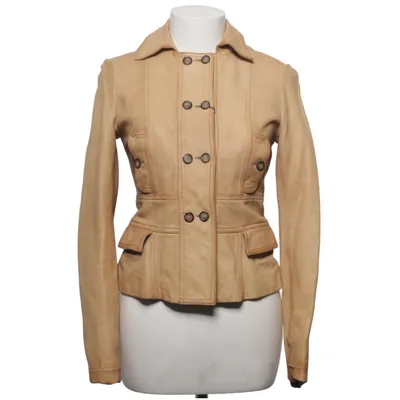 Läderjacka (Beige) från Reiss Skinn, Viskos