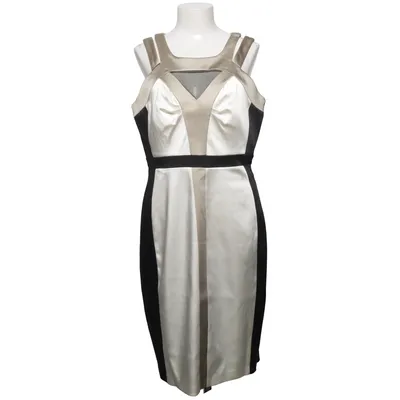 Jurk (Zwart, Beige, Wit) van Jax Acetaat, Elastaan, Polyamide, Polyester