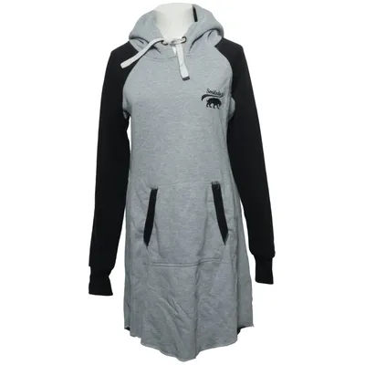 Capuchon jurk (Grijs, Zwart) van Smilodox Katoen, Polyester