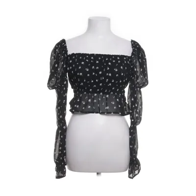 Crop top (Sort, Hvid) fra Divided by H&M Elastan, Polyester