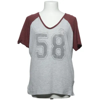Maillot de baseball (Gris, Rouge) de L.O.G.G by H&M Coton, Polyester, Viscose