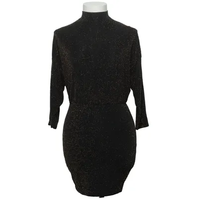 Jurk (Zwart, Goud) van Sisters Point Elastaan, Metallvezel, Polyamide