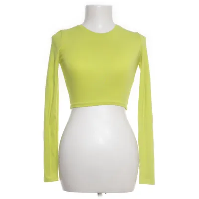 Lange mouwen shirt (Geel) van Zara Katoen, Elastaan