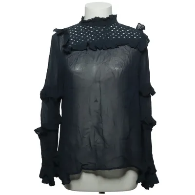 Blouse (Noir) de Munthe Coton, Polyamide, Viscose