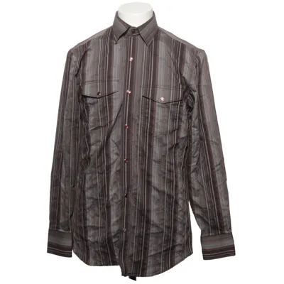Shirt (Brown, Gray) from Johnston & Murphy Cotton, Elastane, Polyester