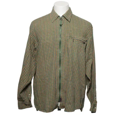 Shirt (Green, Orange, Multicolored) from Gazibo Cotton