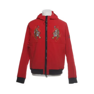 Jakke (Rød, Flerfarvet) fra Adidas Bomuld, Elastan, Nylon, Polyester