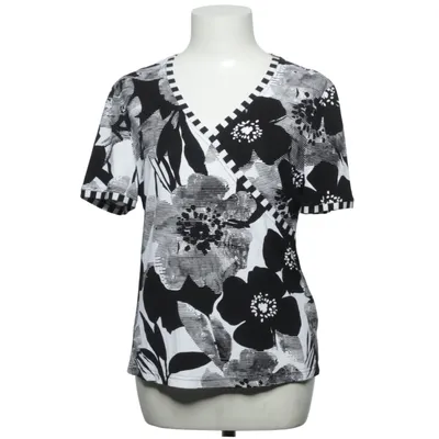 Top (Black, White) from Basler Cotton, Elastane, Viscose