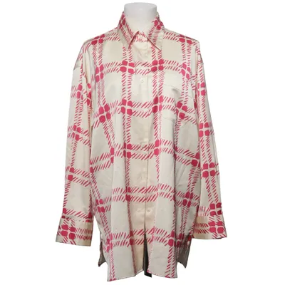 Bluse (Hvid, Rød) fra Marni x Uniqlo Polyester