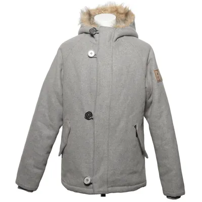 Duffle jas (Grijs) van Makia Acryl, Polyester, Wol