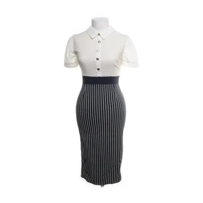 Skjortklänning (Blå, Vit) från Vesper Viskos, Polyester, Elastan