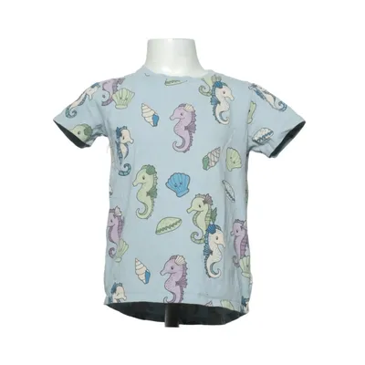 T-shirt (Blue, Multicolored) from Lindex Cotton, Elastane
