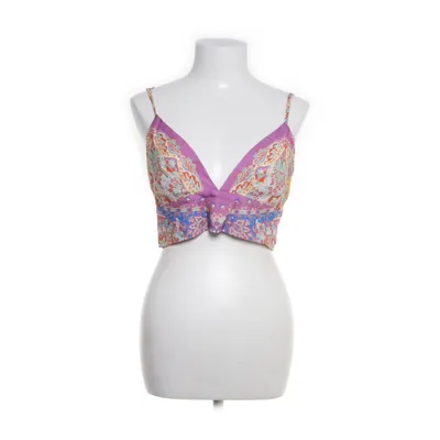 Crop top (Purple, Multicolored) from Sandro Cotton, Linen, Viscose