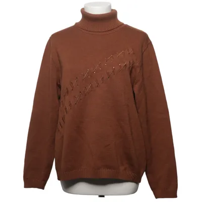 Rollkragenpullover (Braun) von Laura Lebek Acryl, Wolle