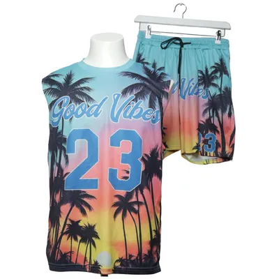 Set (Blå, Flerfärgad) från Romwe Polyester