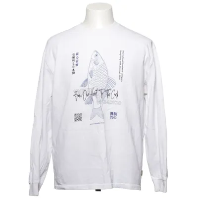 Langærmet t-shirt (Hvid) fra Woodbird Økologisk bomuld