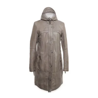 Leather jacket (Gray) from Montgomery Cotton, Polyester, Leather