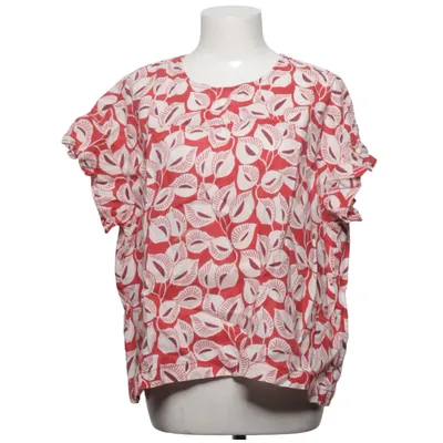 Top (Red, White) from Monoprix Femme Linen
