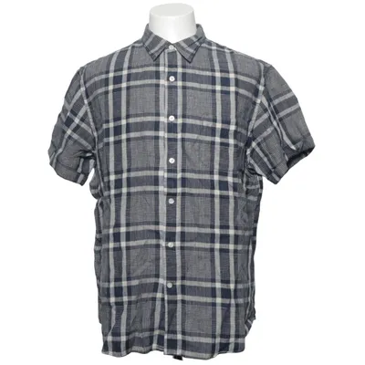 Kortärmad skjorta (Blå, Vit, Flerfärgad) från Lands' End Linne