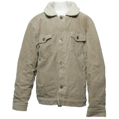 Veste en jeans fourrée (Beige) de Bonpoint Coton, Élasthane
