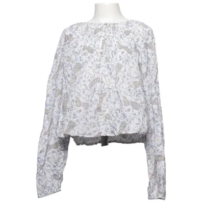 Blouse (Blanc, Bleu, Multicolore) de Mango Coton