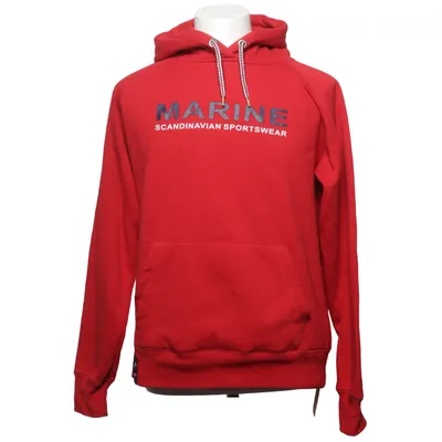 Hoodie (Red) from Marine Cotton, Polyester