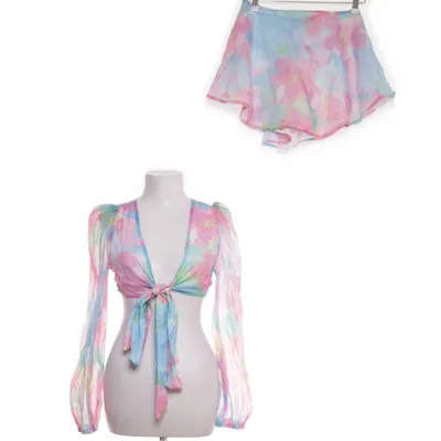 Set (Roze, Meerkleurig) van Shein Polyester, Linnen