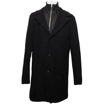 Mantel (Schwarz) von Kiomi Polyester, Wolle
