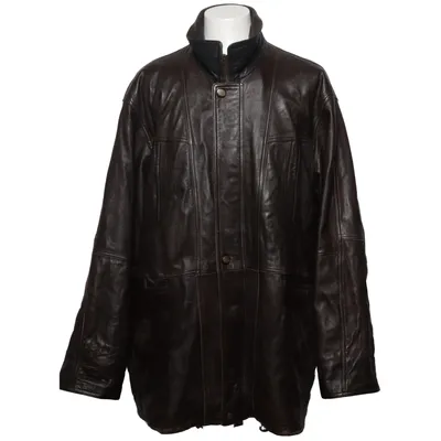 Veste en cuir (Marron) de Molltan Cuir, Polyester