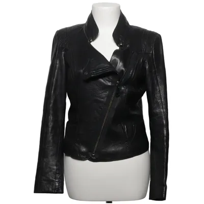 Bikerjack (Zwart) van OCHNIK Leer, Polyester, Viscose