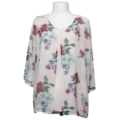 Blouse (Roze, Meerkleurig) van Alessa W Collection Polyester