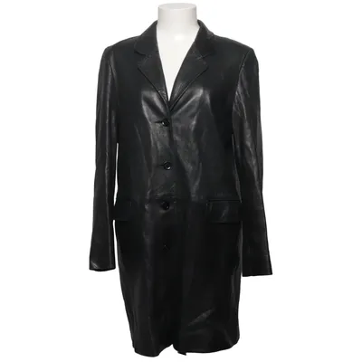 Veste longue en cuir (Noir) de Jigsaw