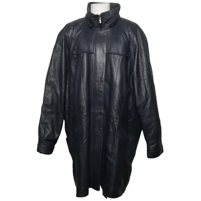 Läderkappa (Svart) från Goldstein Skinn, Polyester