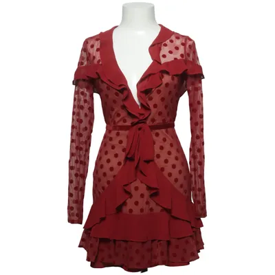 Slå-om-kjole (Rød) fra For Love & Lemons Elastan, Polyamid, Polyester