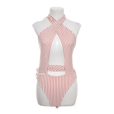 Swimsuit (Red, White) from For Love & Lemons Elastane, Polyamide
