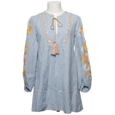 Jurk (Blauw, Wit) van Zara Woman Polyester