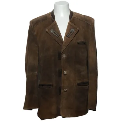 Veste en cuir (Marron) de Trachtenmanufaktur Cuir, Polyester