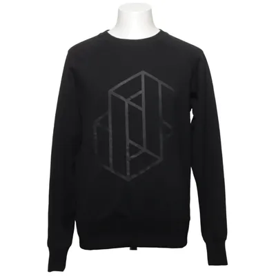 Sweatshirt (Noir) de Pure Waste Coton recyclé, Polyester recyclé