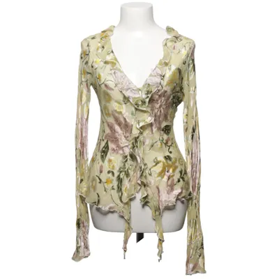 Bluse (Grün, Gelb, Mehrfarbig) von Tone Barker Silk Seide, Viskose