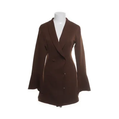 Frakke (Brun) fra PrettyLittleThing Elastan, Polyester