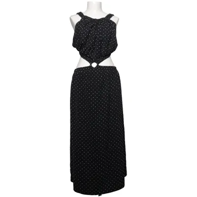 Maxi jurk (Zwart, Wit)