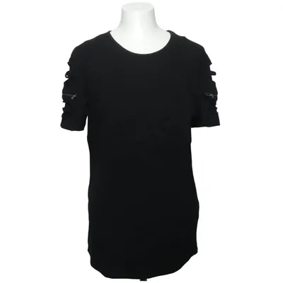 T-shirt (Noir) de Vintage Denim Coton, Élasthane