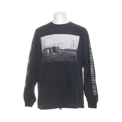 Långärmad t-shirt (Svart) från Gildan Bomull