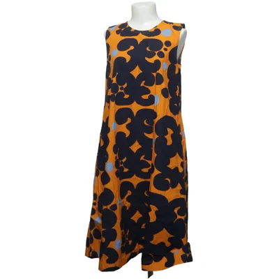 Kleid (Orange, Blau, Mehrfarbig) von Marimekko x Uniqlo Baumwolle