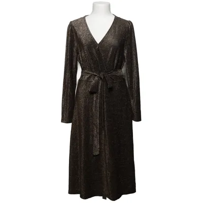 Wikkeljurk (Goud, Zwart) van MyWear Woman Elastaan, Metallvezel, Polyester