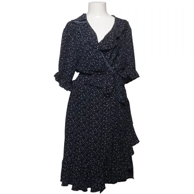 Wrap dress (Blue, White) from Daisy Grace Polyester