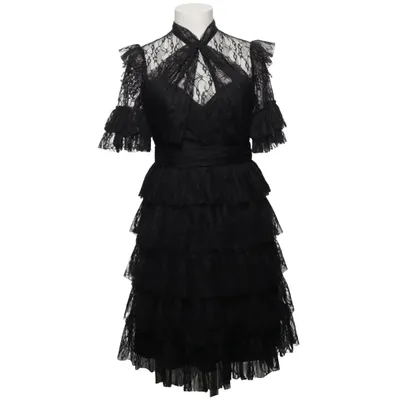 Jurk (Zwart) van By Malina Elastaan, Polyester