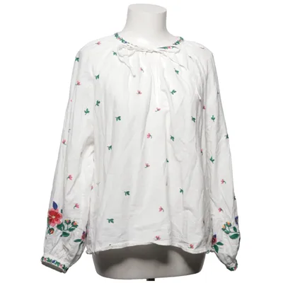 Blus (Vit, Flerfärgad) från Sézane Bomull, Linne, Polyester