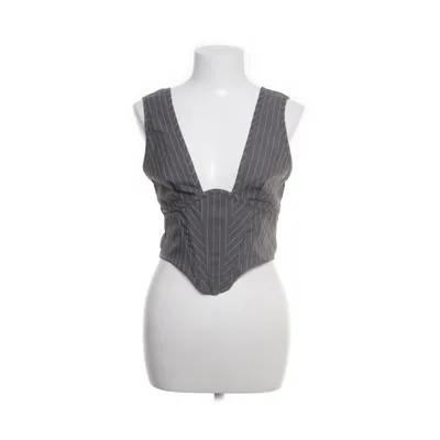 Crop top (Gray, White) from Solado Polyester