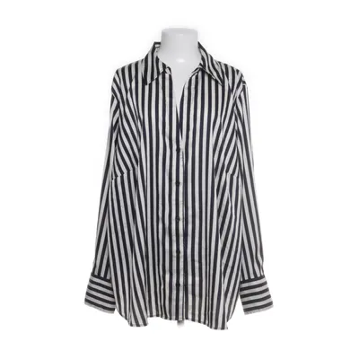 Shirt (Zwart, Wit) van H&M Modern Classic Polyester, Elastaan